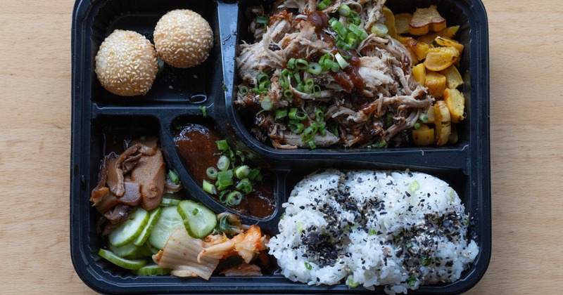 Pulled pork bento box