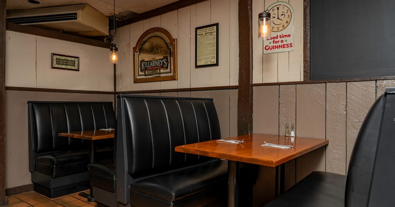 Dining leather booths