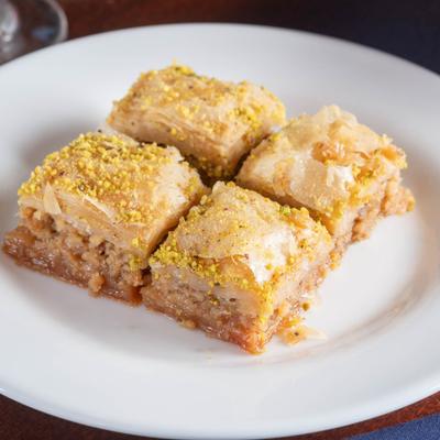 Baklava dessert.
