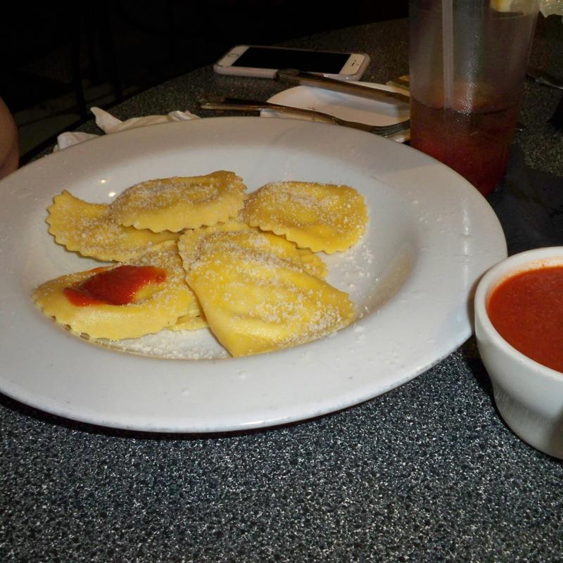 Cheese Ravioli with Bread photo