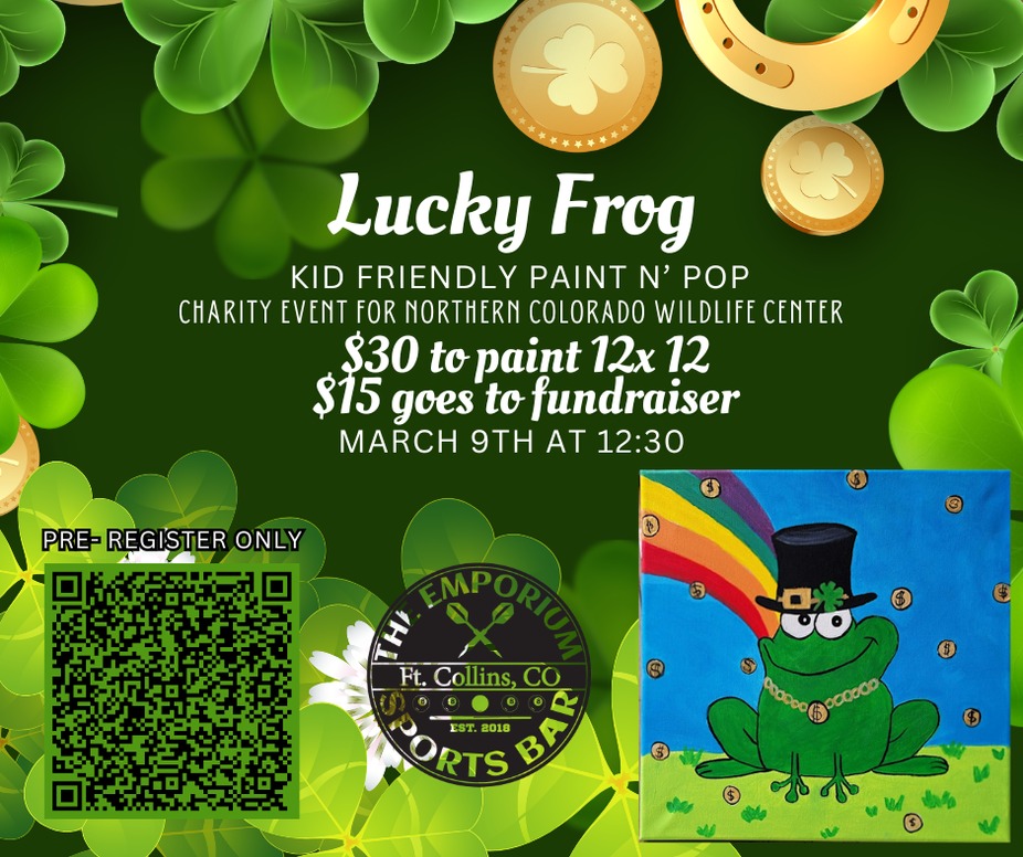 Lucky Frog Charity Paint & Pop (Kid Friendly) event photo