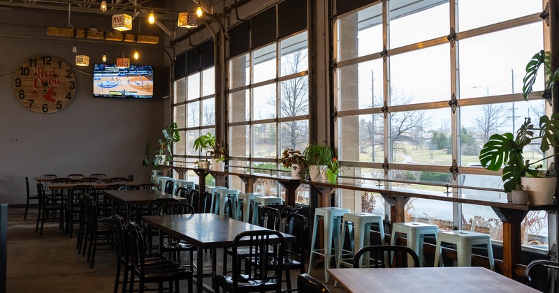 Seating area by the window