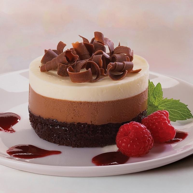 Triple Layer Chocolate Mousse Cake photo