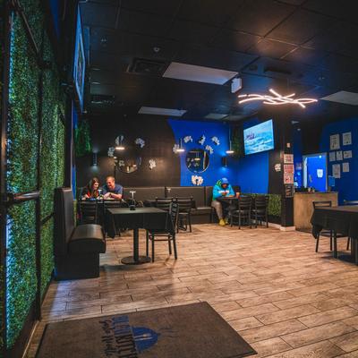 Interior of the restaurant.