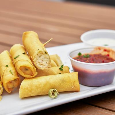 Mexican Cheese Cigars, with dip.