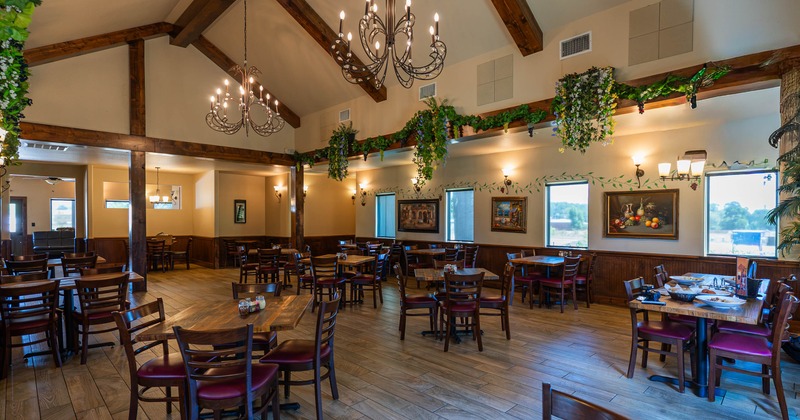 Interior, dining area