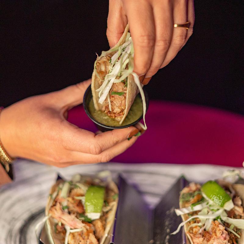 3 Smoked Chopped Pork Shoulder Tacos photo