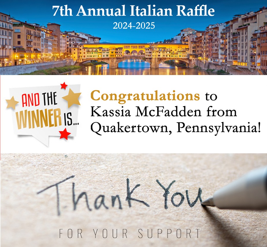 2024-2025 Italian Raffle Winner! event photo