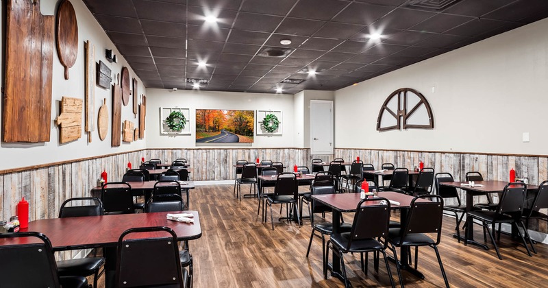 Interior, dining area