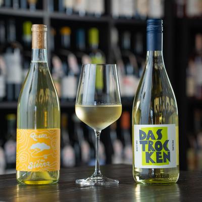 White wine selection.