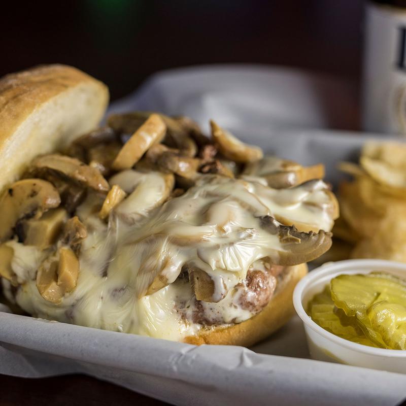 *Mushroom Swiss Burger photo