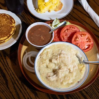 Chicken and dumplings.