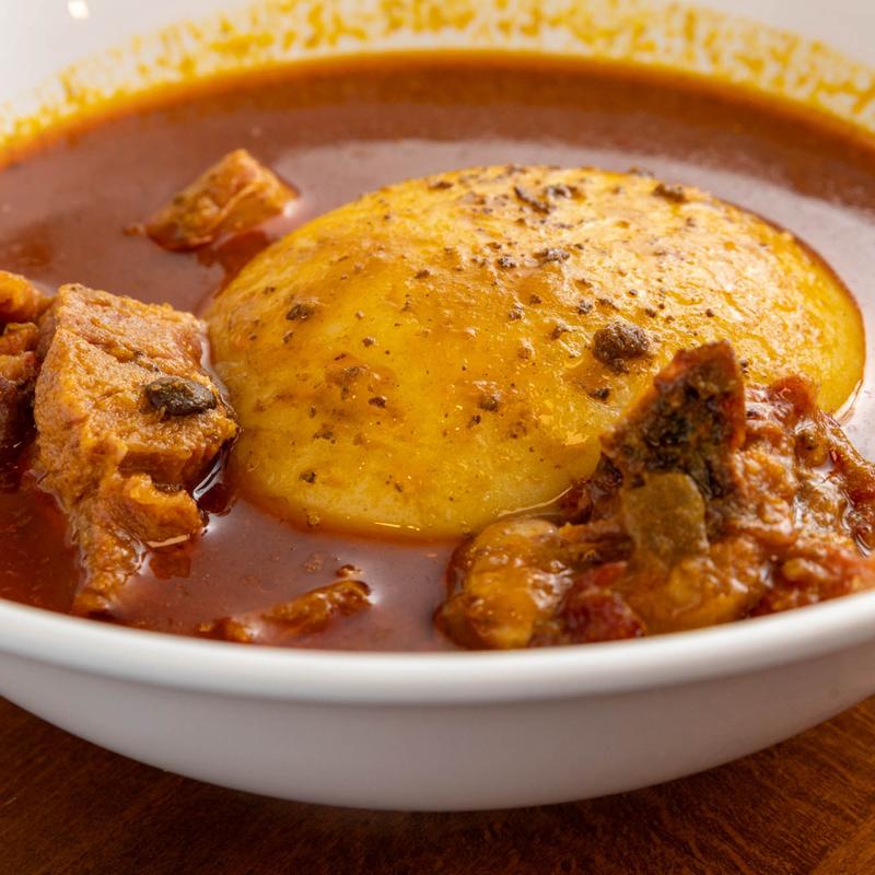 menu item 12 of 17, Fufu Light Soup / Chicken
