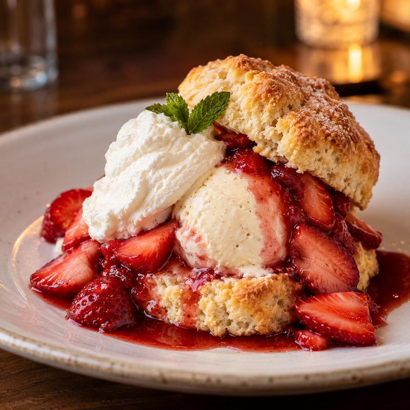menu item 32 of 55, Mixed Strawberry Short Cake