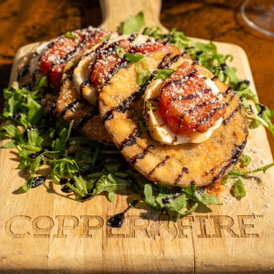 Crispy Eggplant Caprese.