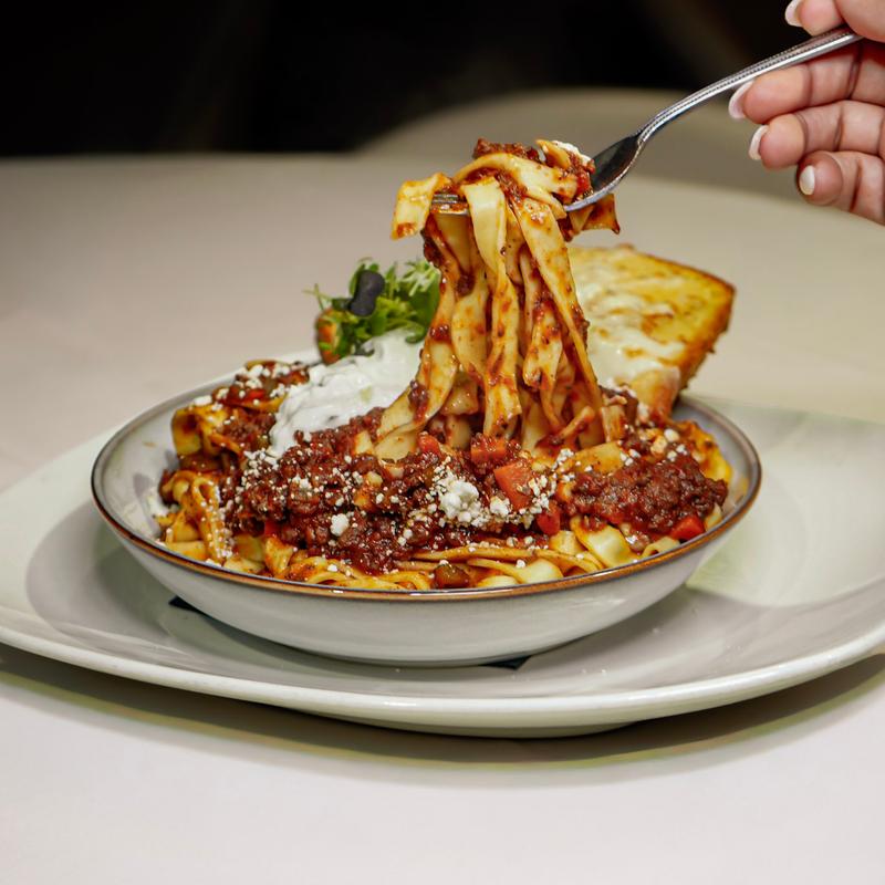 Slow Braised lamb bolognese photo