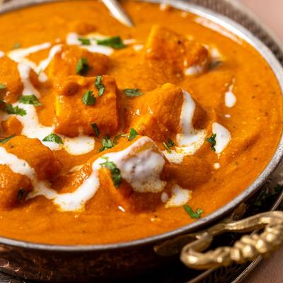 Paneer Butter Masala, close-up.