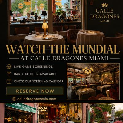 Watch the mundial at calle dragones.