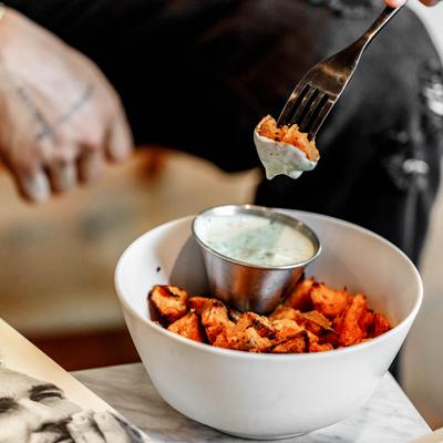 Roasted Sweet Potatoes.