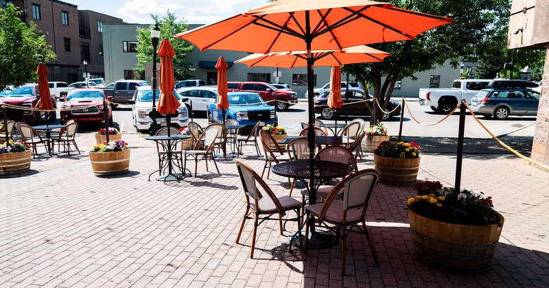 Outdoor seating area