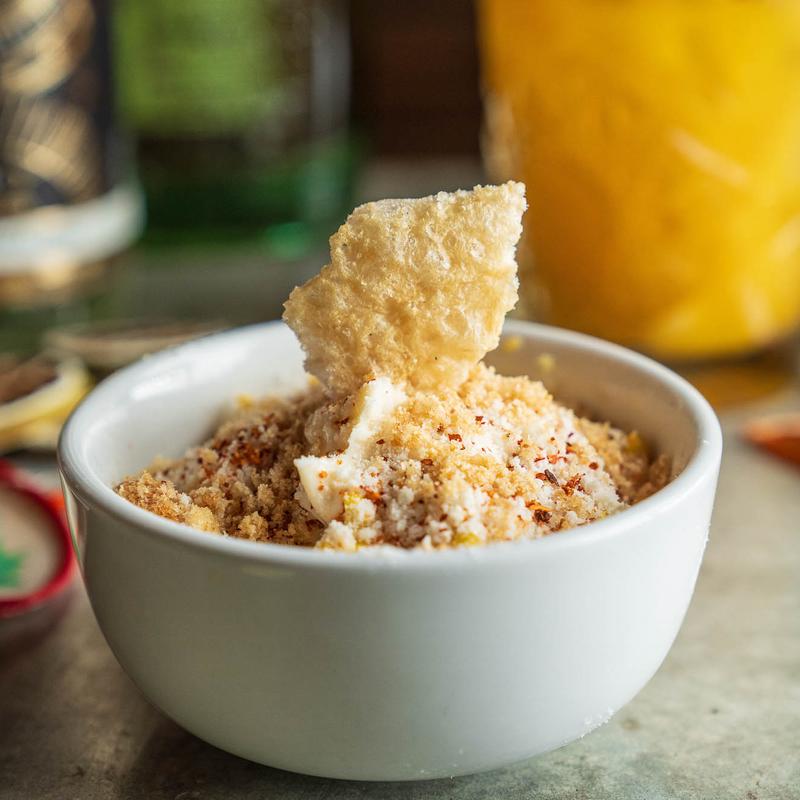 menu item 4 of 12, Esquites Con Chicharron