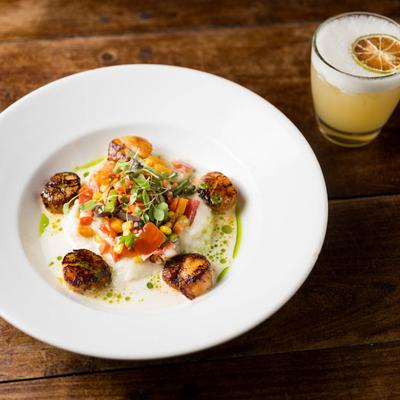 Pan Seared Sea Scallops.