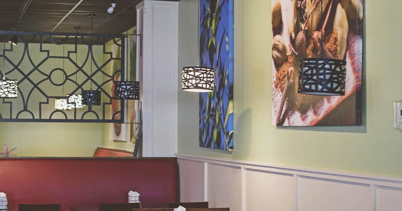 Interior, booths area