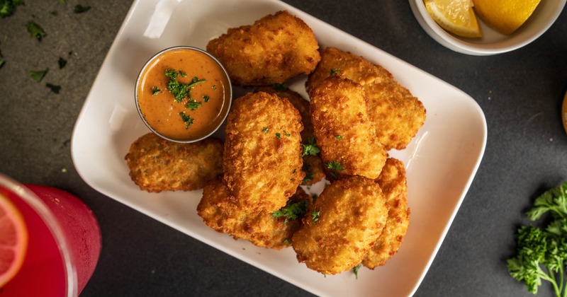 Fried chicken, top view