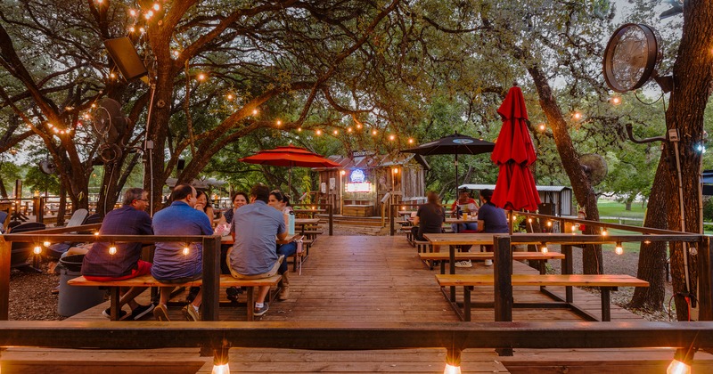 Guests sitting outdoors