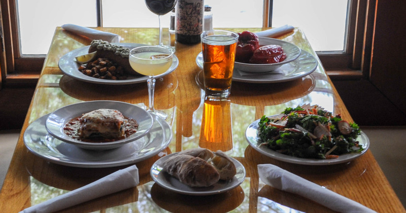 Food served on the table