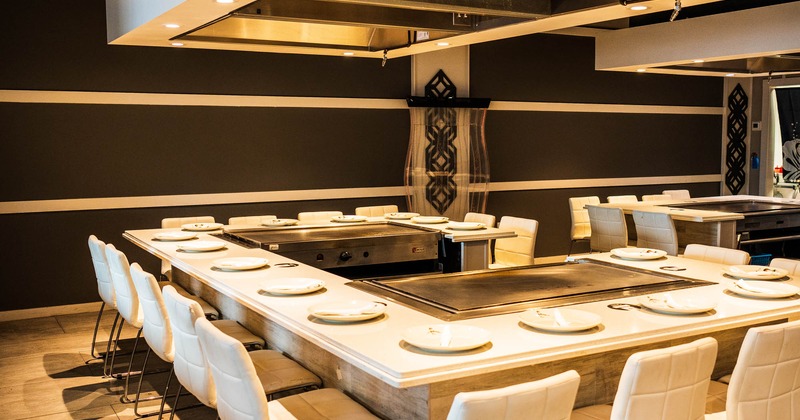Teppanyaki grill table