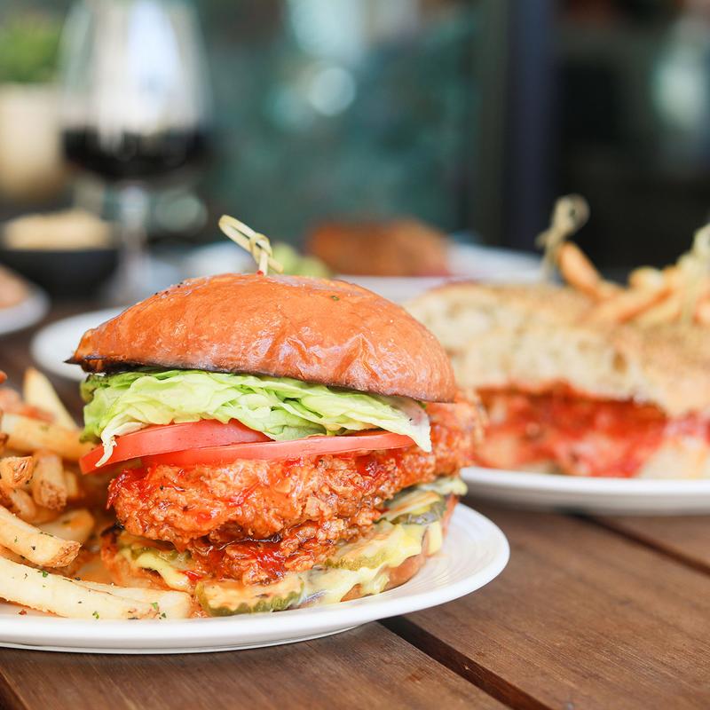 (B) Finnegan’s Fried Chicken Sandwich photo