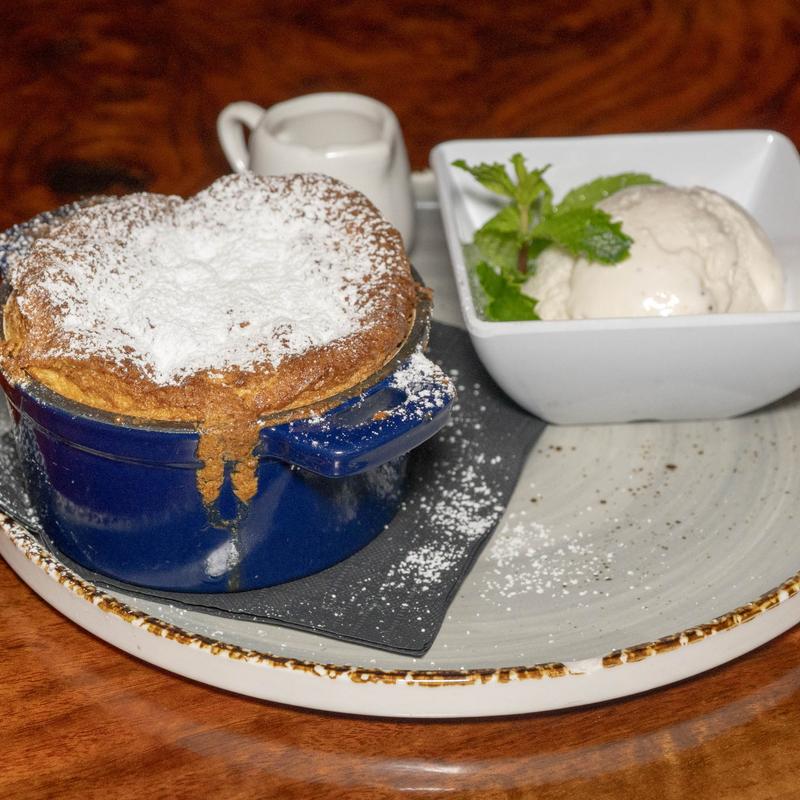 menu item 10 of 10, Vanilla Bread Pudding Soufflé for Two