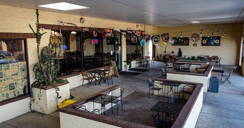 Exterior, seating place on patio