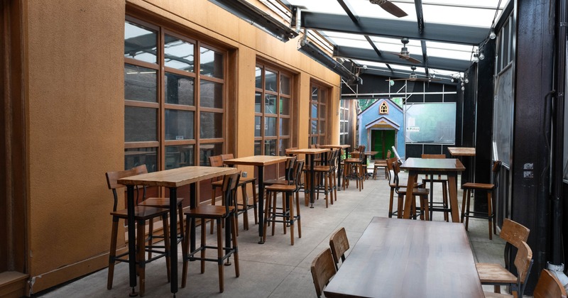 Interior, chairs and tables