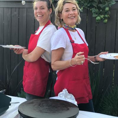 Staff at catering event