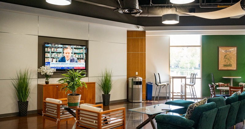 Interior, seating area, cozy corner