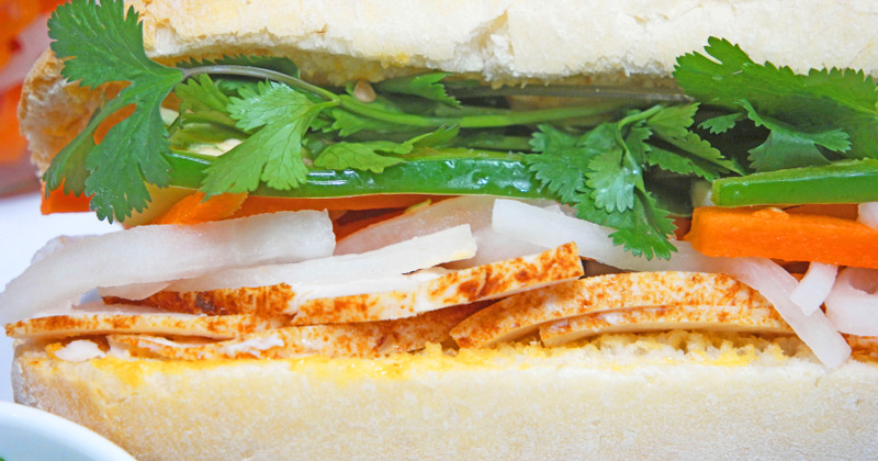 Chicken Banh Mi sandwich