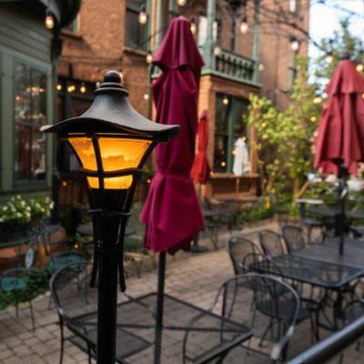 Courtyard, seating area.