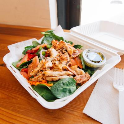 House Salad with Grilled Chicken.