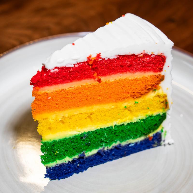 menu item 12 of 12, Rainbow Cake