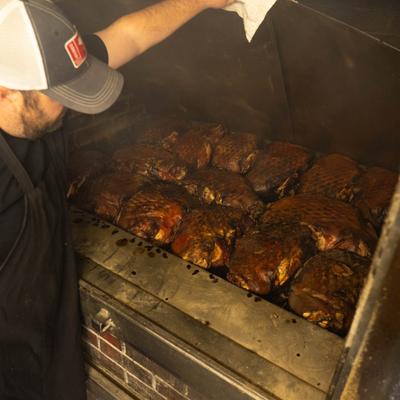 Pit-Master showing off his work!.