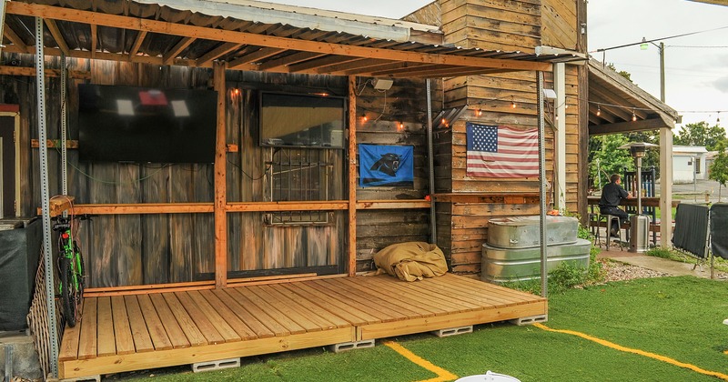 Exterior, rustic porch