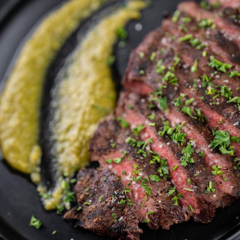 10 oz grilled flat-iron* (GF) photo