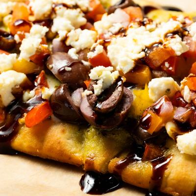 Garden Greek Flatbread.
