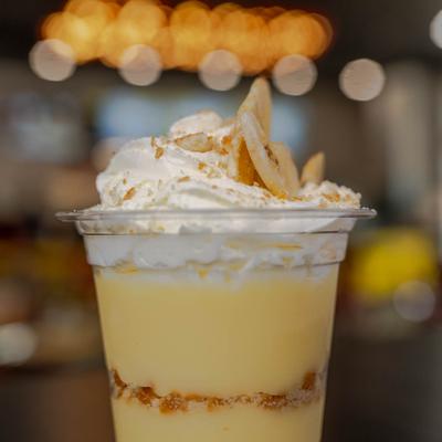 A cup of Banana pudding.