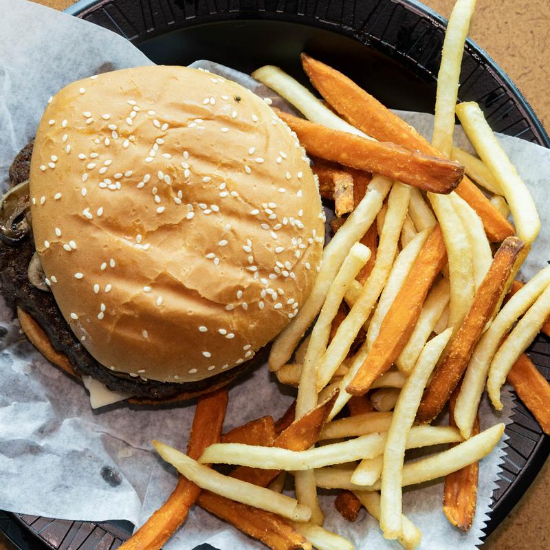 menu item 12 of 23, Mushroom Swiss Burger