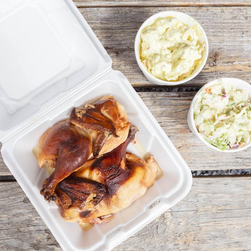 Whole Chicken, 2 Sides, & 4 Rolls photo