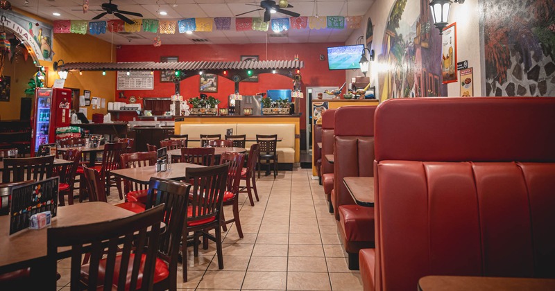 Restaurant interior, dining area