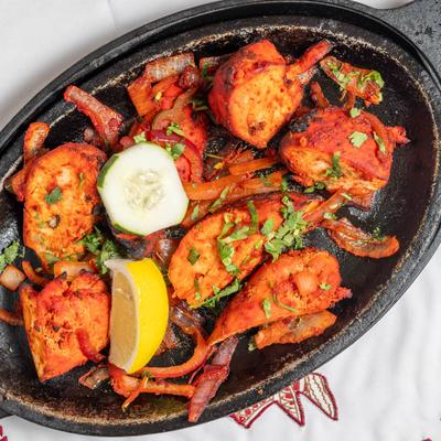 Chicken tikka kabob.